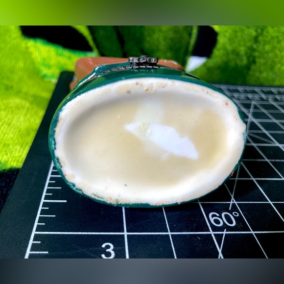 Vintage Horse Saddle Limoges Style Hinged Trinket Box Phb - Picture 4 of 12